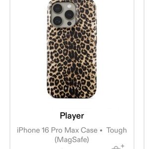 Player Leopard Pattern iPhone 16 Pro Max Case